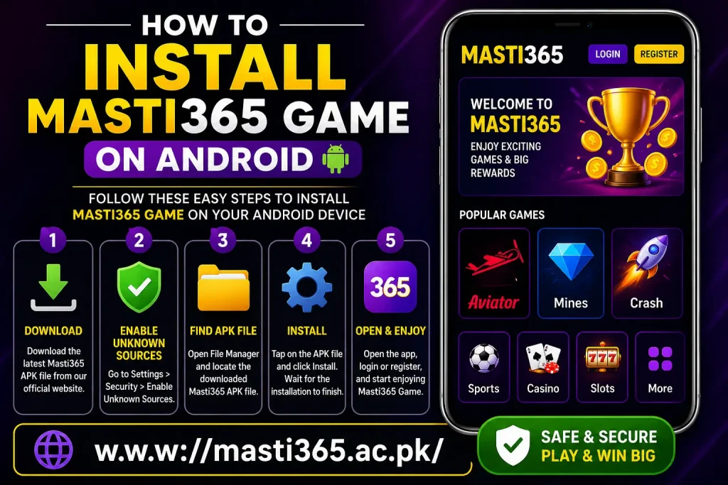 Install Masti365 Game on Android